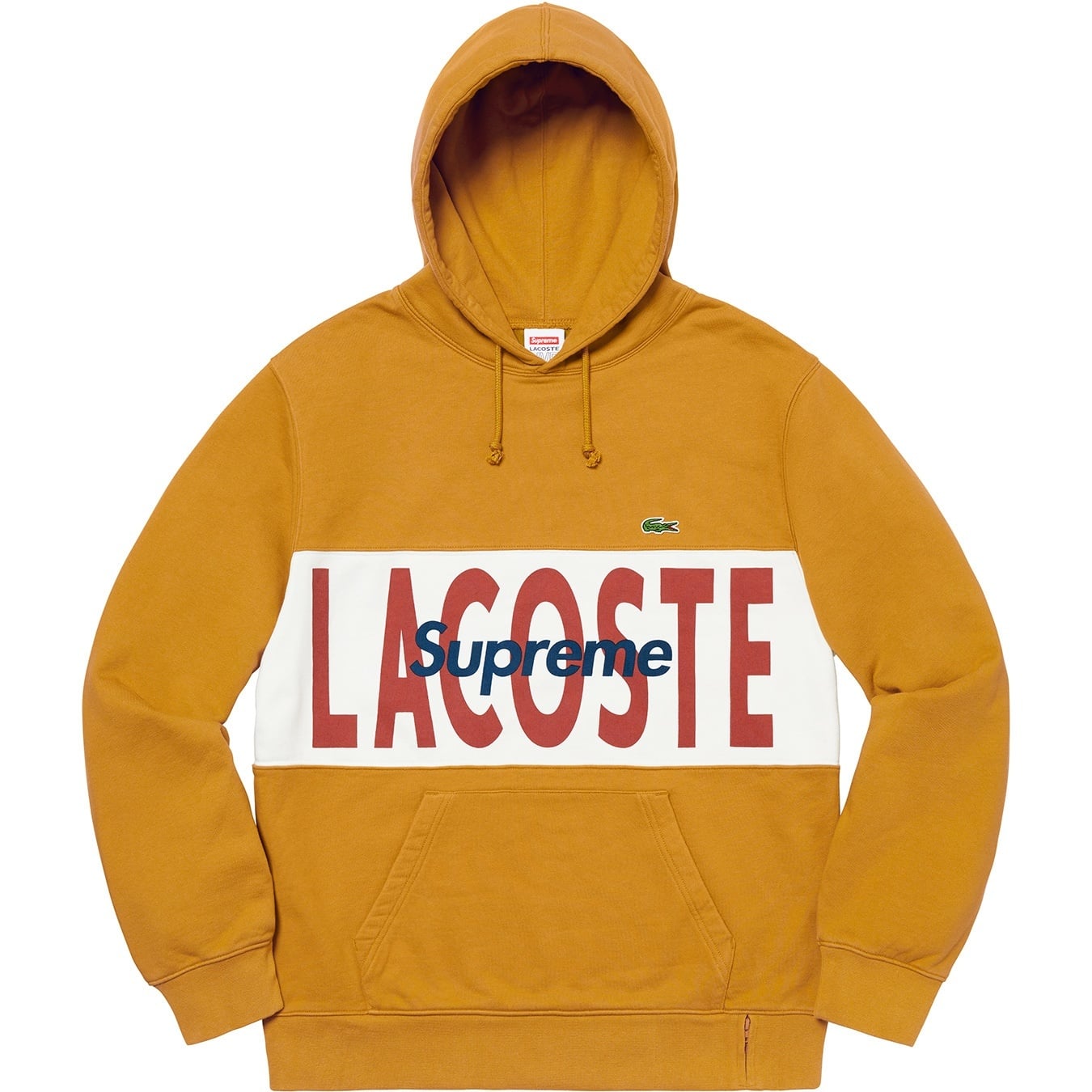Supreme®/LACOSTE Logo Panel Hooded Sweatshirt view 6